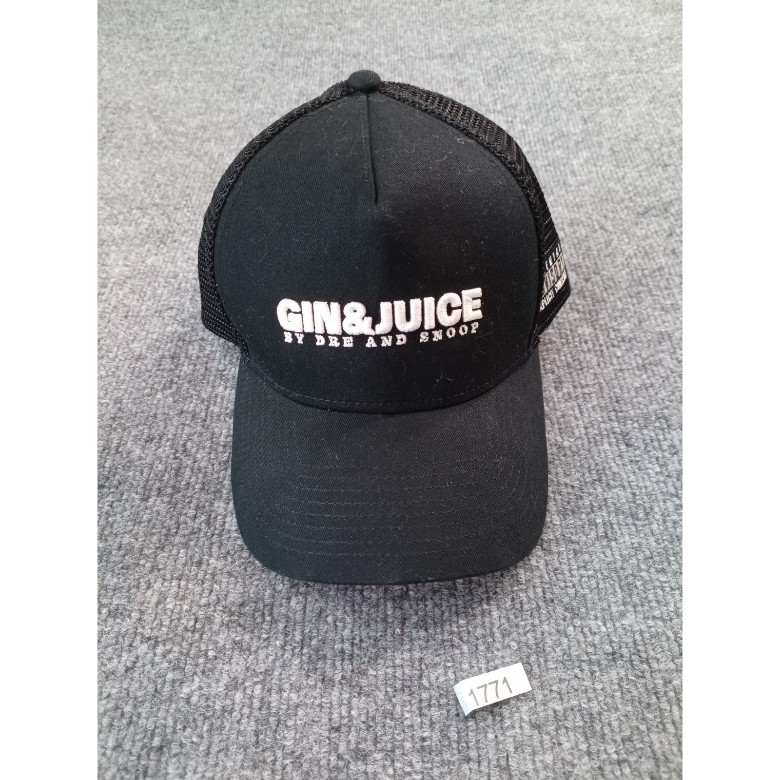 Ggin & Juice By Dre And Snoop Trucker Hat Black Snapback Parental Advisory